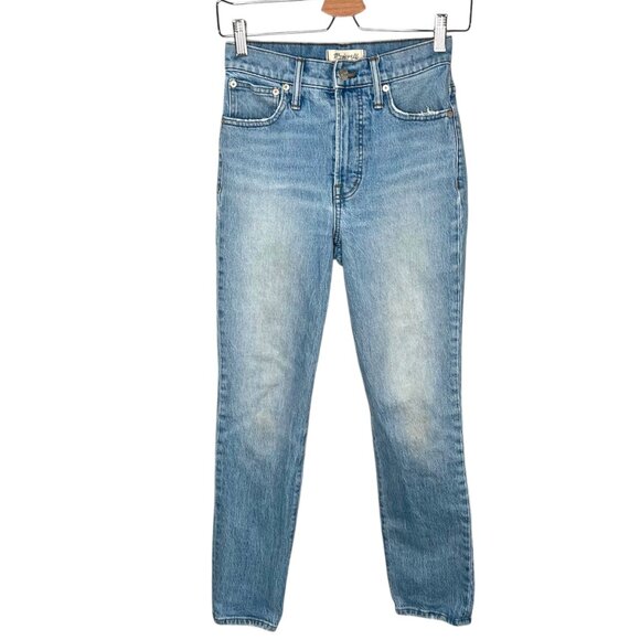 Madewell The Perfect Vintage Full-Length Jeans Light Wash Denim SIze 25P - Picture 1 of 13